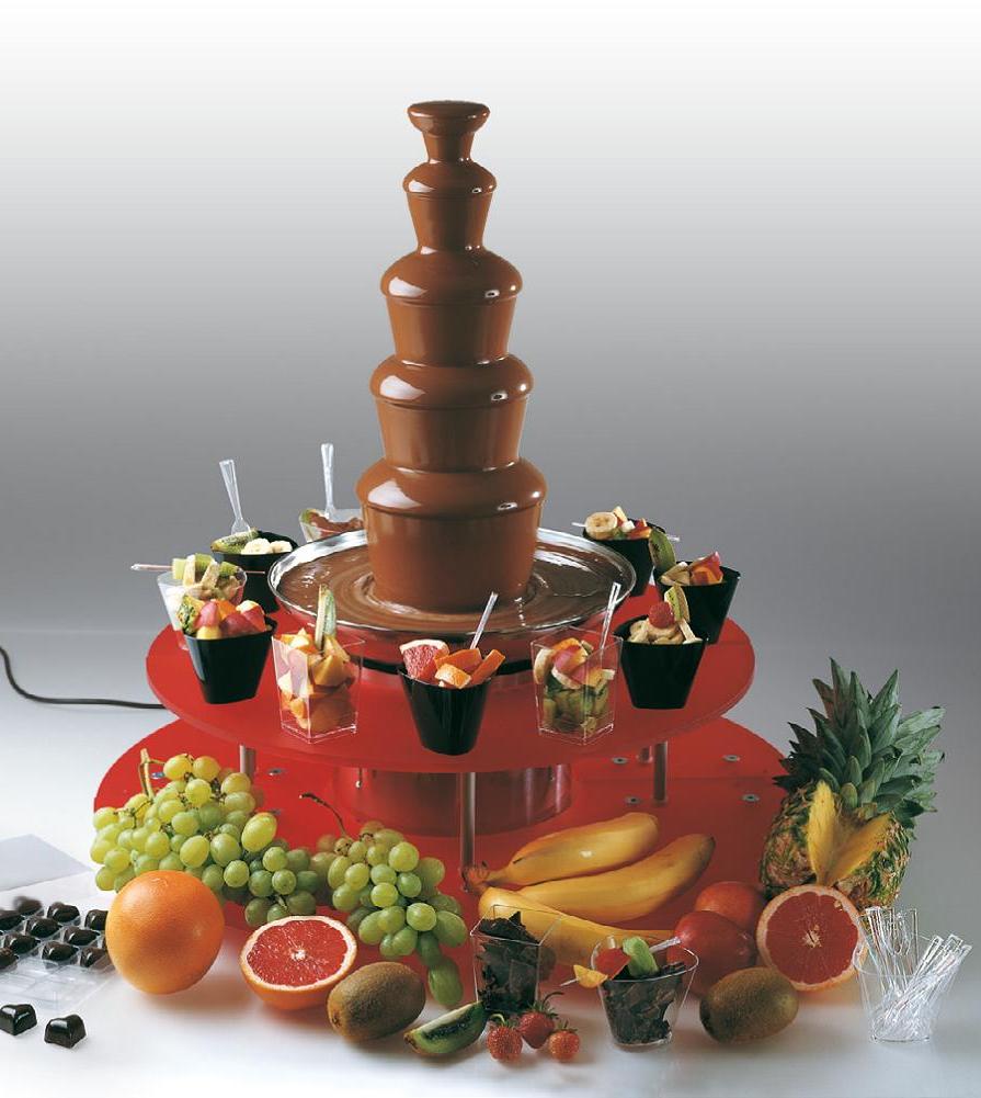 Misez sur une cascade de chocolat pour un buffet grandiose